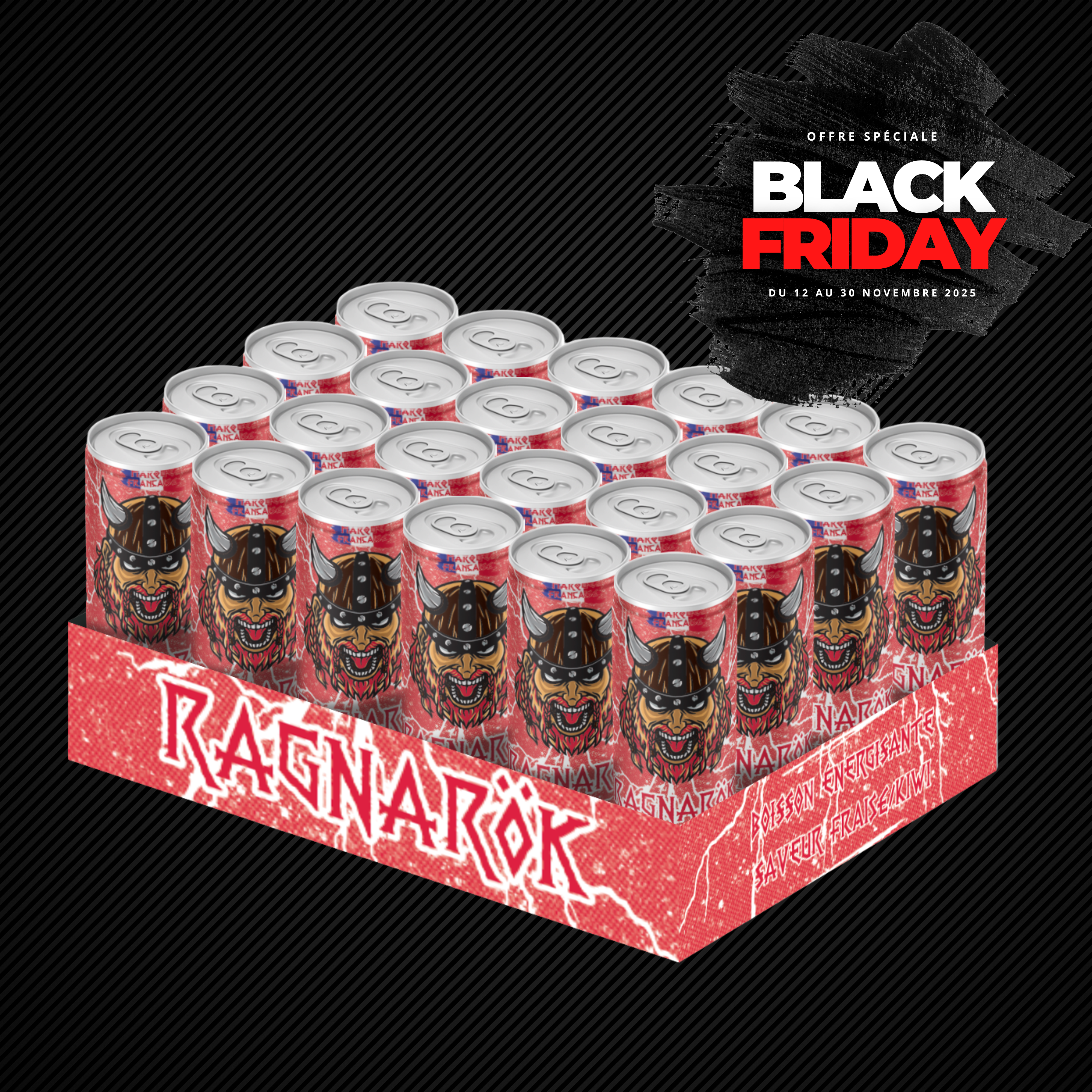 24 canettes Fraise/Kiwi 🍓🥝